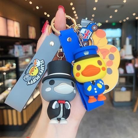 Cute Duck PVC Bag Pendant Keychain's discount tags