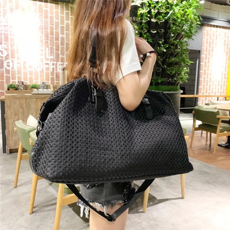 Women'S Large All Seasons Nylon Solid Color Streetwear Square Zipper Tote Bag's discount tags