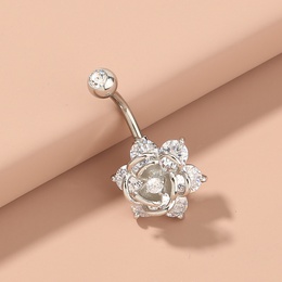 Fashion Butterfly Shell Snowflake Stainless Steel Grommet Eyelet Rhinestones Belly Ring 1 Piecepicture37