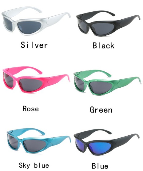 Unisex Punk Ac Special-Shaped Mirror Sunglasses's discount tags