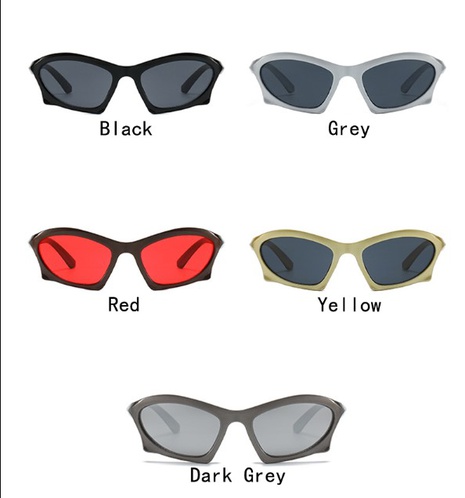 Unisex Fashion Geometric Pc Special-Shaped Mirror Sunglasses's discount tags
