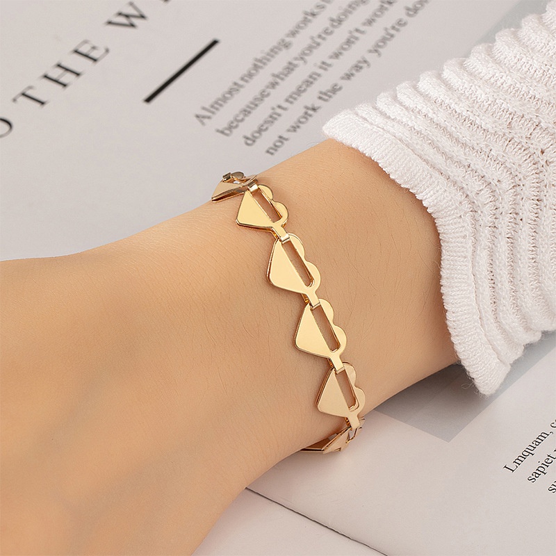 Fashion Geometric Alloy Plating Bracelets