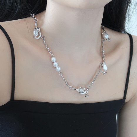 Süss Geometrisch Legierung Künstliche Perlen Halskette's discount tags
