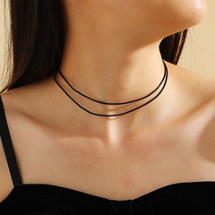 Einfacher Stil Geometrisch Samt Halskette