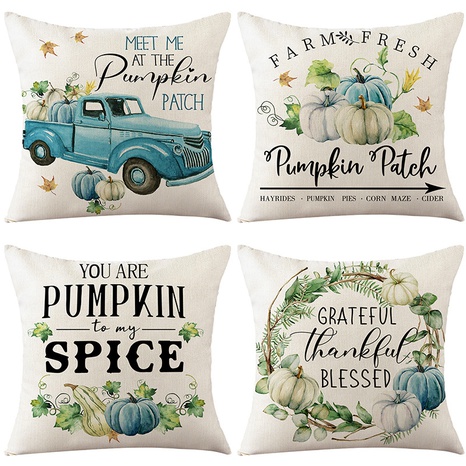Cute Pumpkin Landscape Linen Pillow Cases's discount tags