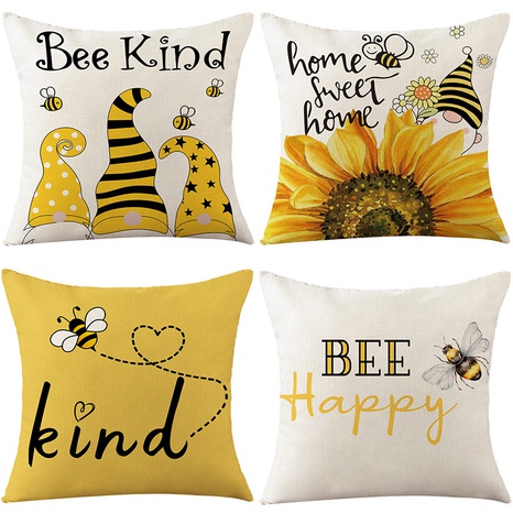 Cute Bee Linen Pillow Cases's discount tags