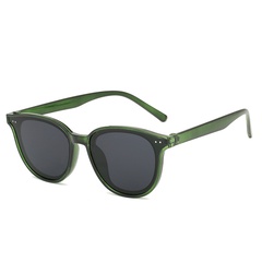 Unisex Mode Einfarbig Pc Runder Rahmen Vollbild Sonnenbrille