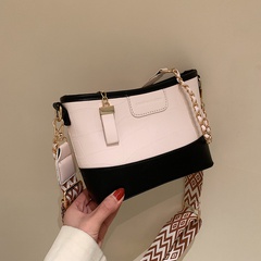 Women'S Medium All Seasons PU Leather Marble Fashion Shell Zipper Crossbody Bag
