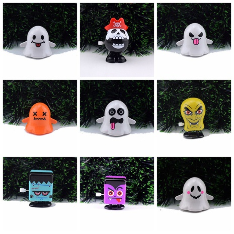 Funny Plastic Halloween Clockwork Walking Jap Ghosts Dent Toy Gift's discount tags