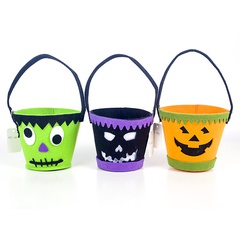 Halloween Color Block Felt Party candy basket