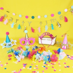 Birthday Colorful Paper Party Decorative Props
