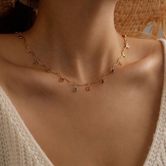 Simple Style Geometric Alloy Inlay Rhinestones Women'S Necklace 1 Piece