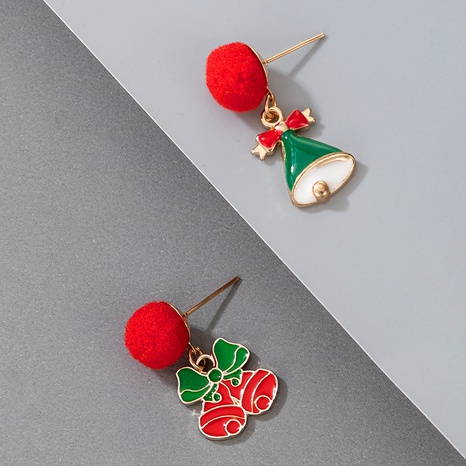 Fashion Christmas Hat Bow Knot Alloy Plating Women'S Drop Earrings 2 Pieces's discount tags