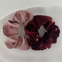 Fashion Solid Color Flannel Alloy Hair Tie 1 Piece