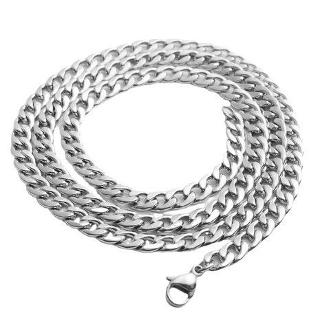 Simple Style Solid Color Stainless Steel Plating Necklace Chain 1 Piece's discount tags