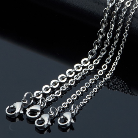 Fashion Solid Color Titanium Steel Plating Necklace 1 Piece's discount tags