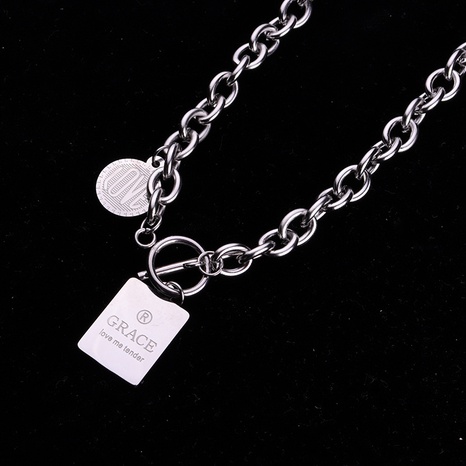 Simple Style Heart Shape Titanium Steel Pendant Necklace 1 Piece's discount tags