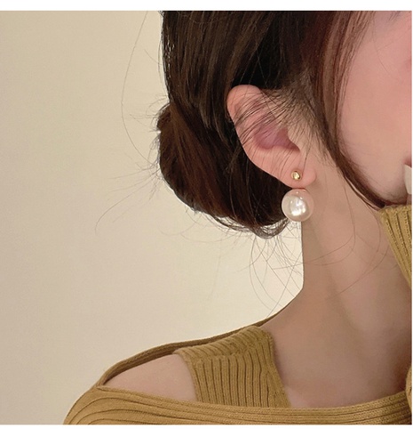 Fashion Geometric Alloy Plating Artificial Pearls Women'S Earrings 1 Pair's discount tags
