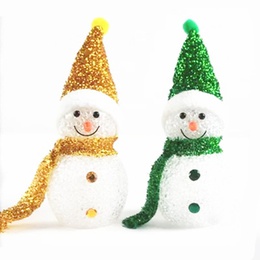 Fashion Colorful LED Luminous Portable Snowman Lantern Childrens Toyspicture10
