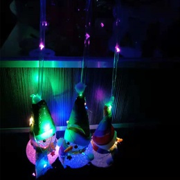 Fashion Colorful LED Luminous Portable Snowman Lantern Childrens Toyspicture9