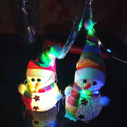 Fashion Colorful LED Luminous Portable Snowman Lantern Childrens Toyspicture8
