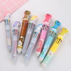 Creative Cartoon Silicone Multi-Color Push-Type Gel Pen