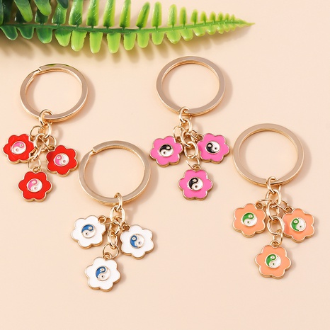 Fashion Flower Alloy Plating Bag Pendant Keychain's discount tags