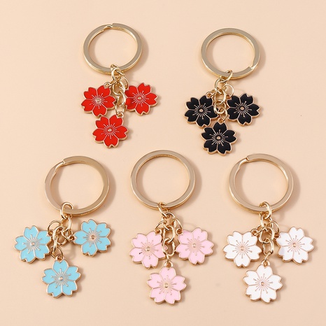 Sweet Flower Alloy Plating Bag Pendant Keychain 1 Piece's discount tags