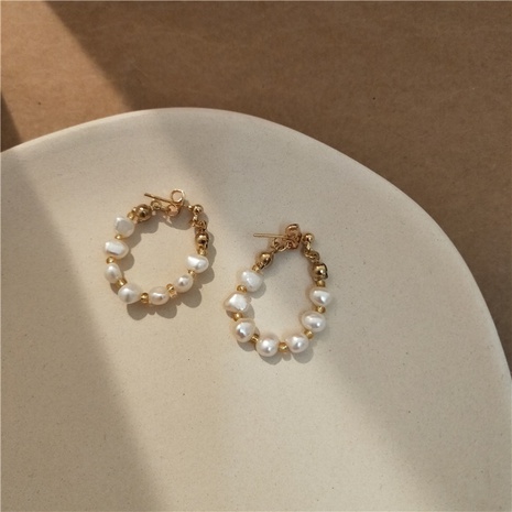 Retro U Shape Alloy Beaded Women'S Earrings 1 Pair's discount tags