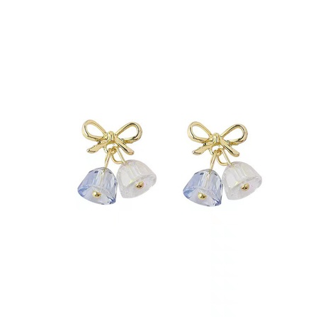 Fashion Bell Alloy Plating Crystal Women'S Ear Studs 1 Pair's discount tags