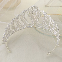 Fashion Crown Alloy Plating Inlay Rhinestones 1 Piecepicture9