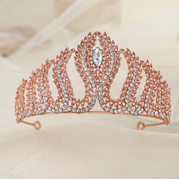 Fashion Crown Alloy Plating Inlay Rhinestones 1 Piecepicture8