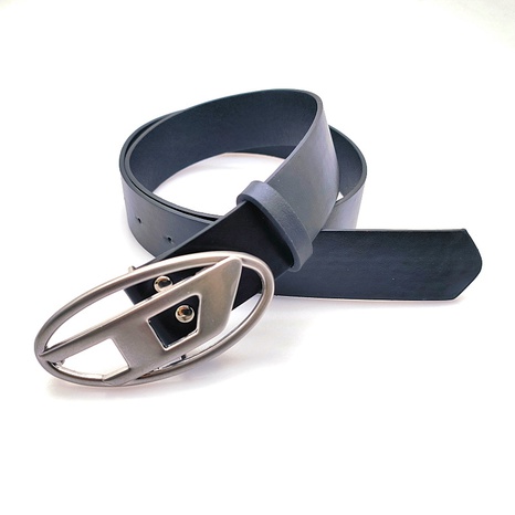 Fashion Solid Color PU Leather Alloy Unisex Leather Belts's discount tags