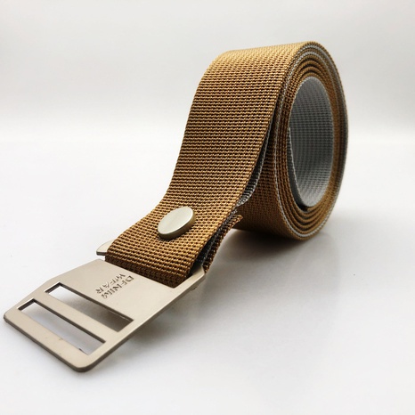 Fashion Solid Color Alloy Woven Fabric Unisex Woven Belts's discount tags