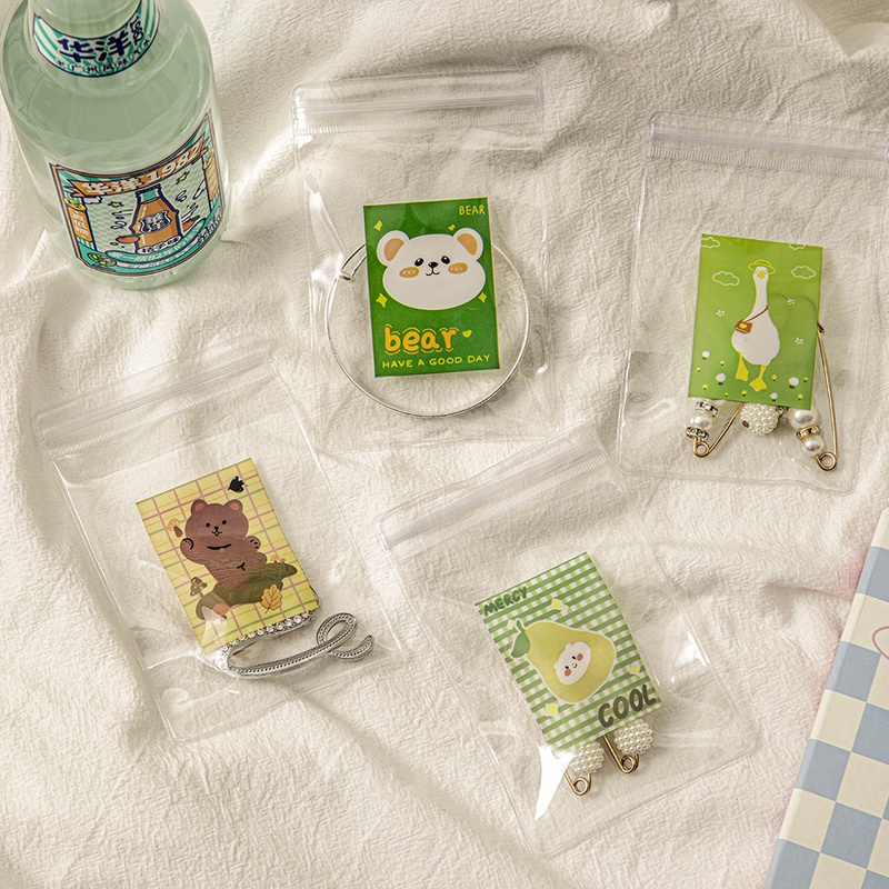 Cute Animal Cartoon PVC Jewelry Packaging Bags 1 Piece