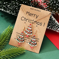 Fashion Christmas Tree Alloy Plating Women'S Earrings Necklace