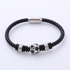 Casual Football Stainless Steel Bangle 1 Piece