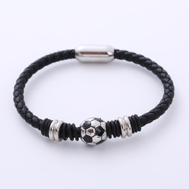 Casual Football Stainless Steel Bangle 1 Piecepicture13