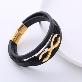 Casual Geometric Stainless Steel Plating Bangle 1 Piecepicture13