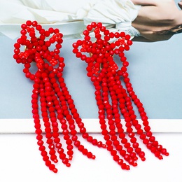 Fashion Flower Beaded Drop Earrings 1 Pairpicture7