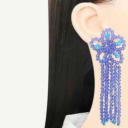 Fashion Flower Beaded Drop Earrings 1 Pairpicture11
