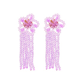 Fashion Flower Beaded Drop Earrings 1 Pairpicture15