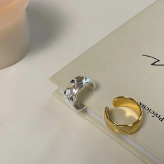 Einfacher Stil Einfarbig Metall Vergoldet Frau Offener Ring 1 Stück