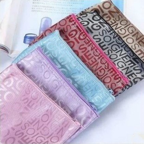 Women'S Medium All Seasons Polyester Letter Butterfly Fashion Square Zipper Cosmetic Bag's discount tags