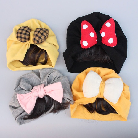 Children Unisex Cute Bow Knot Bowknot Baby Hat's discount tags
