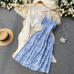 Vacation Ditsy Floral U Neck Sleeveless Printing Polyester Dresses Midi Dress Boho Dresspicture22