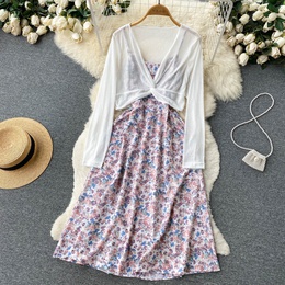 Vacation Ditsy Floral U Neck Sleeveless Printing Polyester Dresses Midi Dress Boho Dresspicture20