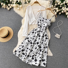 Vacation Ditsy Floral U Neck Sleeveless Printing Polyester Dresses Midi Dress Boho Dresspicture27