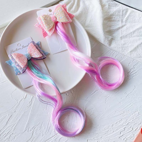 Princess Bow Knot chemical fiber Hair Clip's discount tags