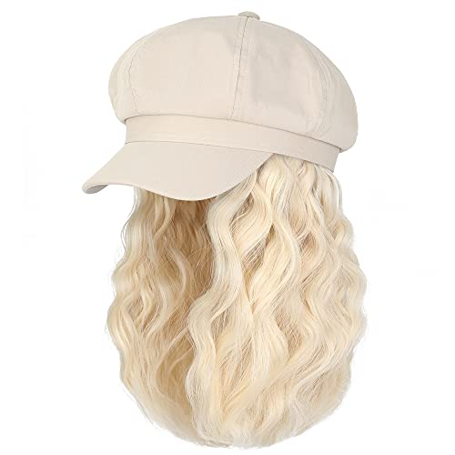 WomenS Casual Fashion Brown White Casual high temperature wire Curls Wigspicture9